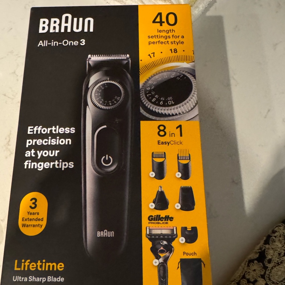 Braun All-in-One 3 Trimmer Kit (8-in-1) – New in Box